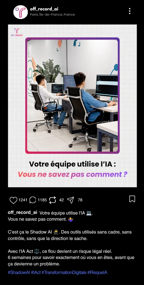 Publication Instagram réalisée pour un client, 2 sur 16.