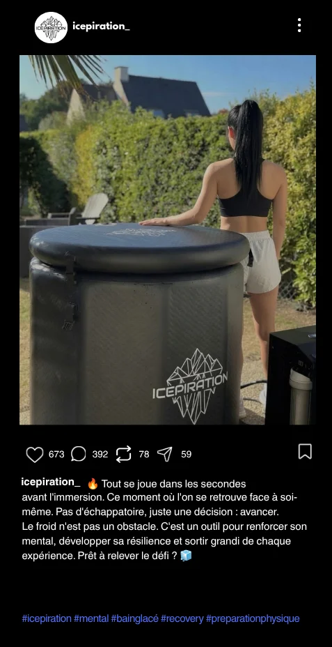 Publication Instagram réalisée pour un client, 14 sur 16.