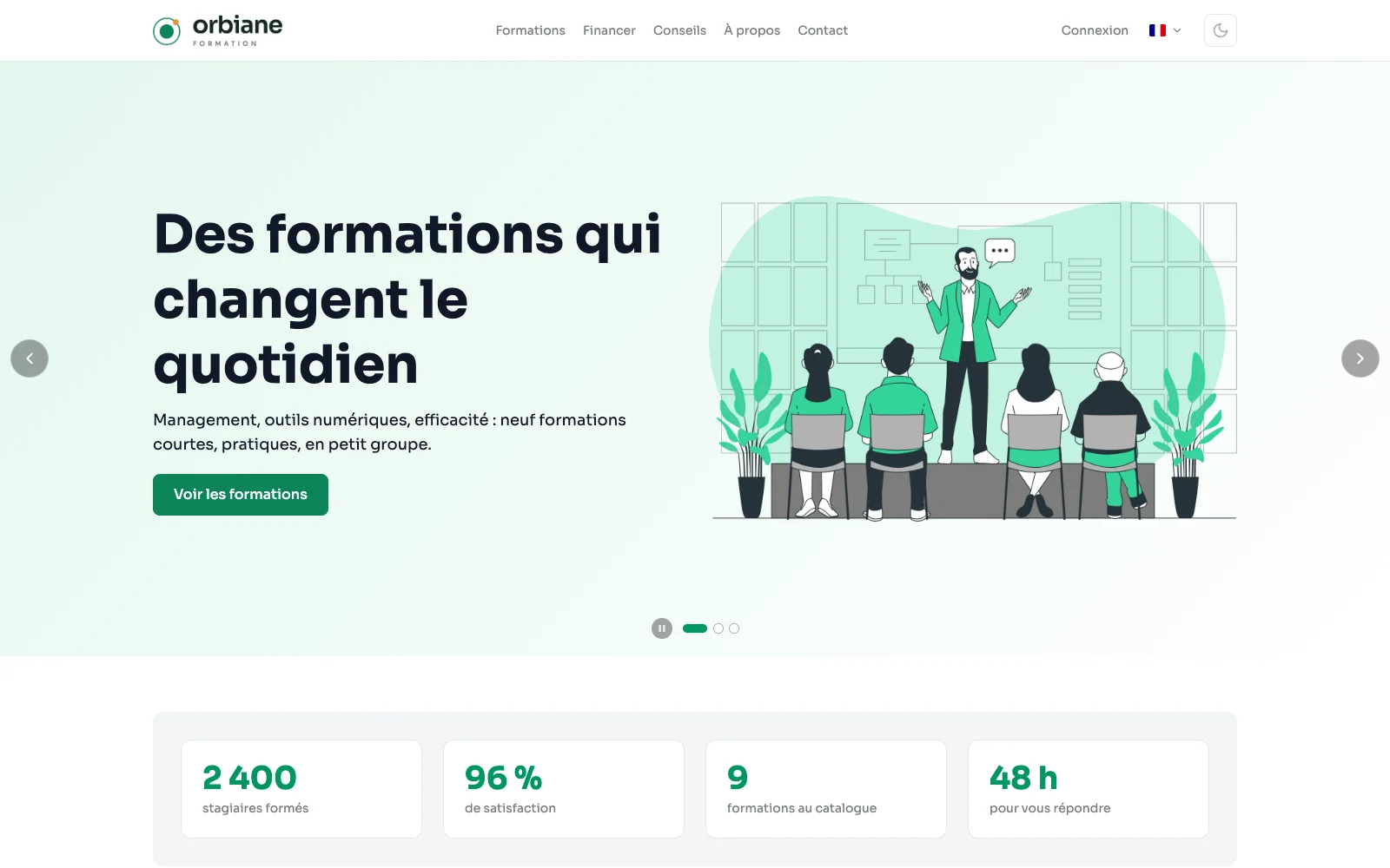 Le site public