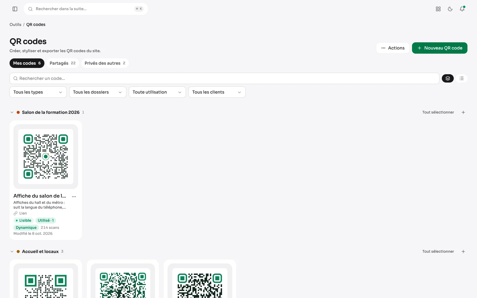 QR codes