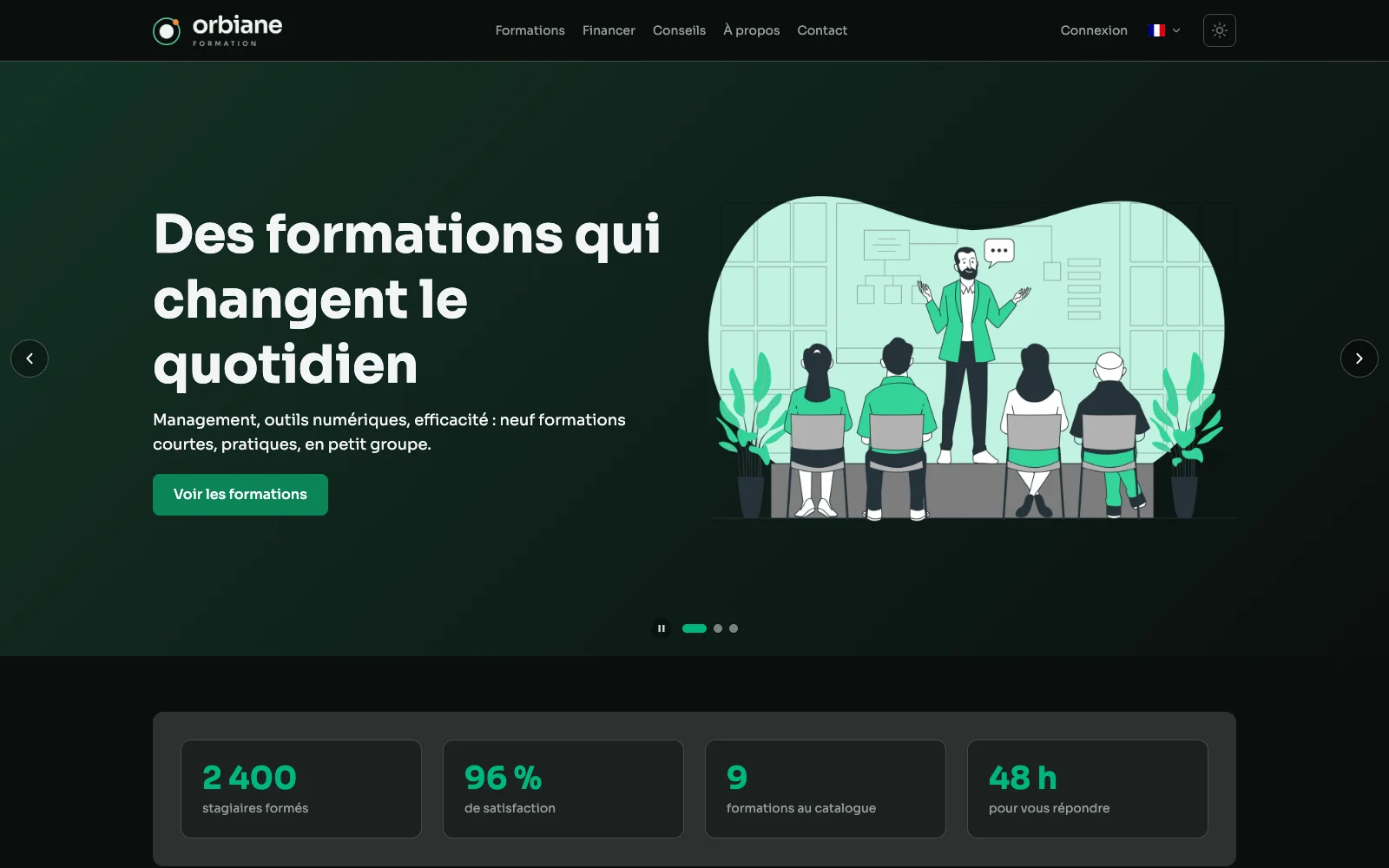 Le site public